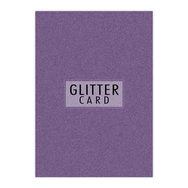 Chloes Creative Cards A4 Glitter Card - Amethyst