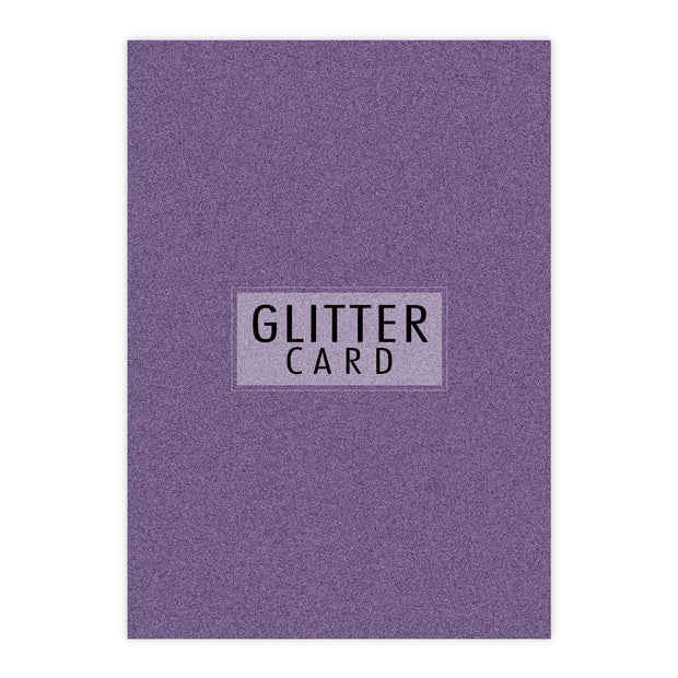 Chloes Creative Cards A4 Glitter Card - Amethyst