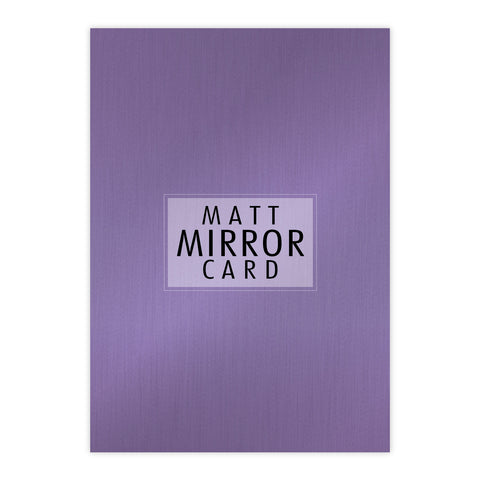 Chloes Creative Cards A4 Matt Mirror Card - Amethyst
