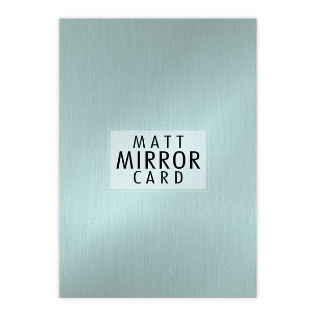 Chloes Creative Cards A4 Matt Mirror Card - Aquamarine