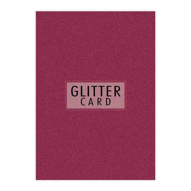 Chloes Creative Cards A4 Glitter Card - Azalea