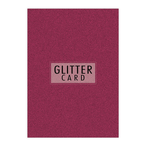 Chloes Creative Cards A4 Glitter Card - Azalea