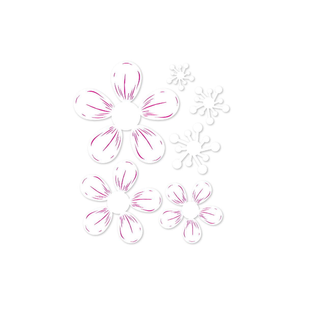 Chloes Creative Cards Die & Stamp Set - Beautiful Bouquet Bloom