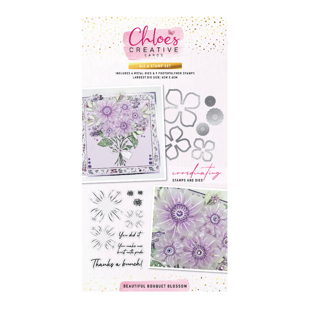 Chloes Creative Cards Die & Stamp - Beautiful Bouquet Blossom