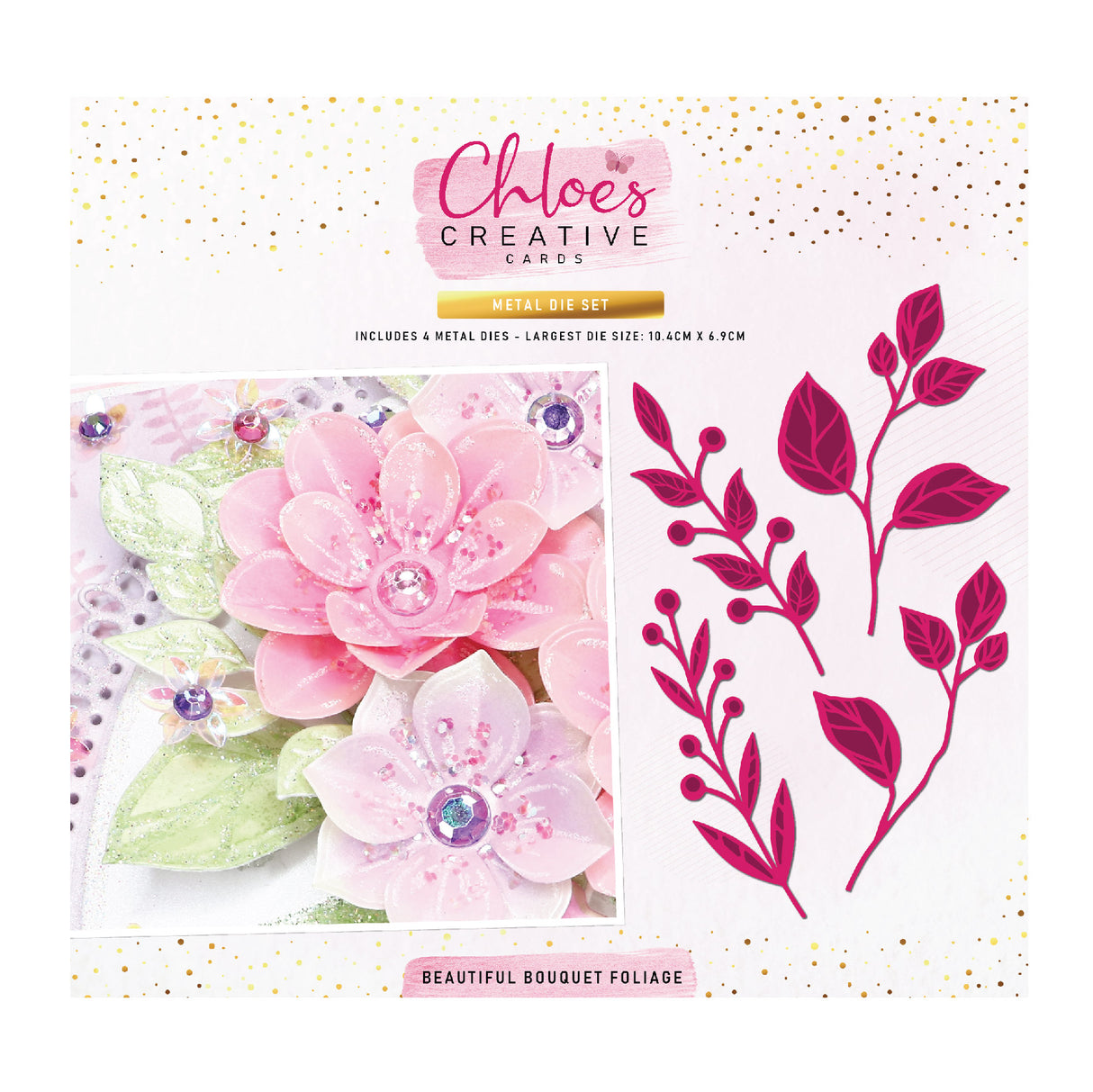 Ensemble de matrices en métal Chloes Creative Cards - Magnifique feuillage de bouquet