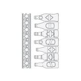Chloes Creative Cards Die & Stamp Set - Beer Bottle Border