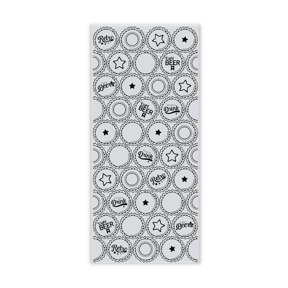 Chloes Creative Cards Photopolymer Stamp Set (DL) - Beer Cap Background