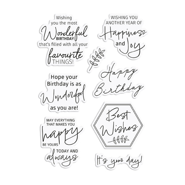 Chloes Creative Cards Photopolymer Stamp Set (A6) - Birthday Happiness
