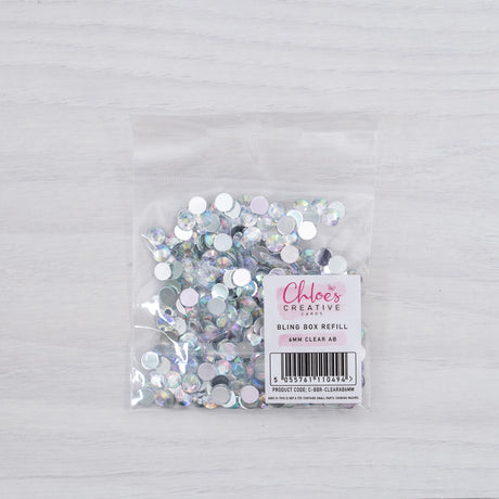Chloes Creative Cards Bling Box Refill - 6mm Clear AB