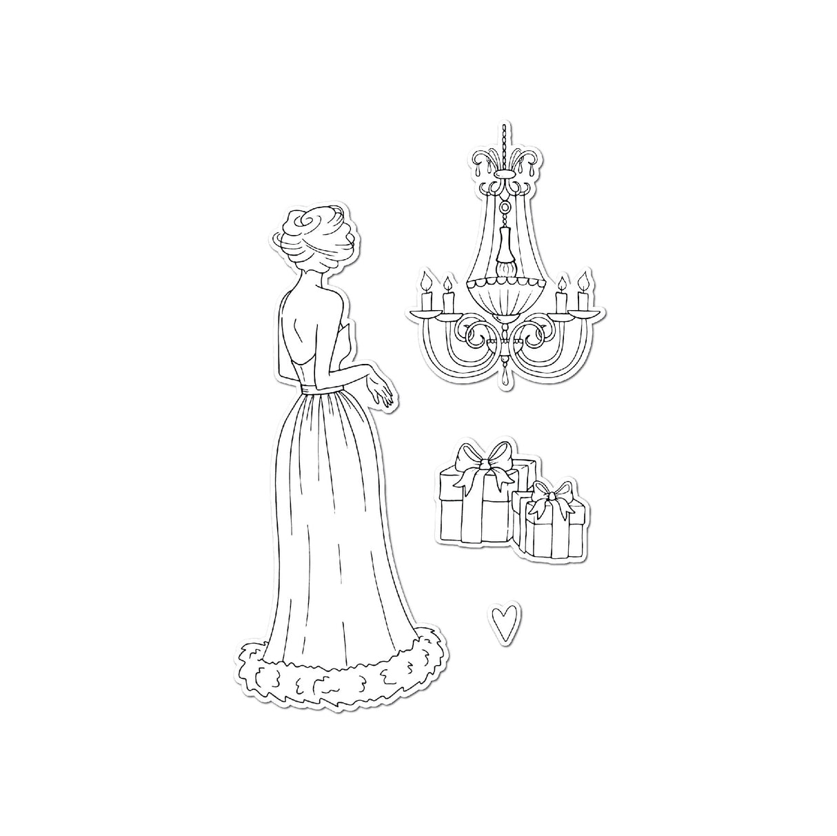 Ensemble de matrices et tampons Chloes Creative Cards - Belle of the Ball