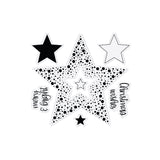 Chloes Creative Cards Photopolymer Stamp Set (Square) - Confetti Star