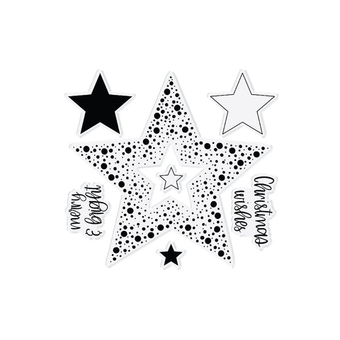 Chloes Creative Cards Photopolymer Stamp Set - Confetti Star