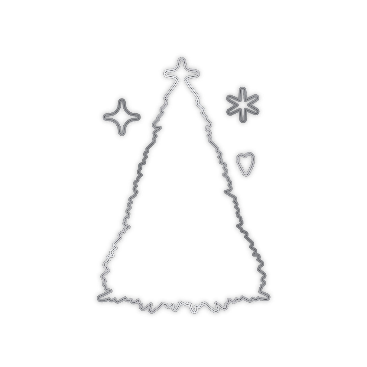 Chloes Creative Cards Die & Stamp Set - O Christmas Tree