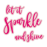 Ensemble de matrices et tampons Chloes Creative Cards - Sparkle Sentiment Builder