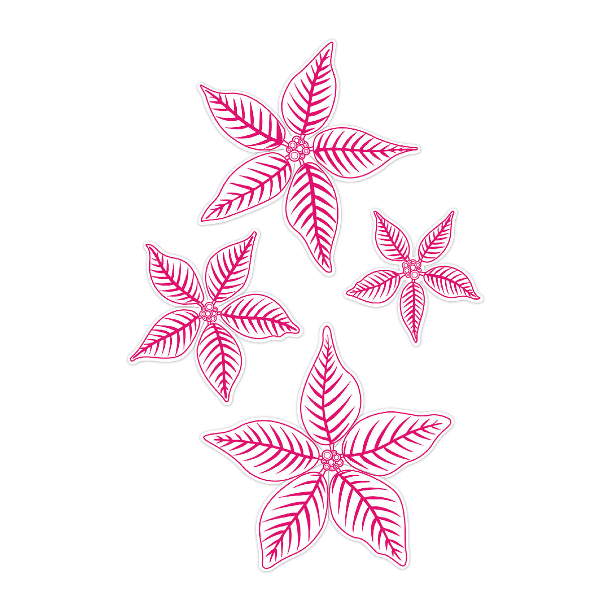 Chloes Creative Cards Die & Stamp Set - Christmas Poinsettia
