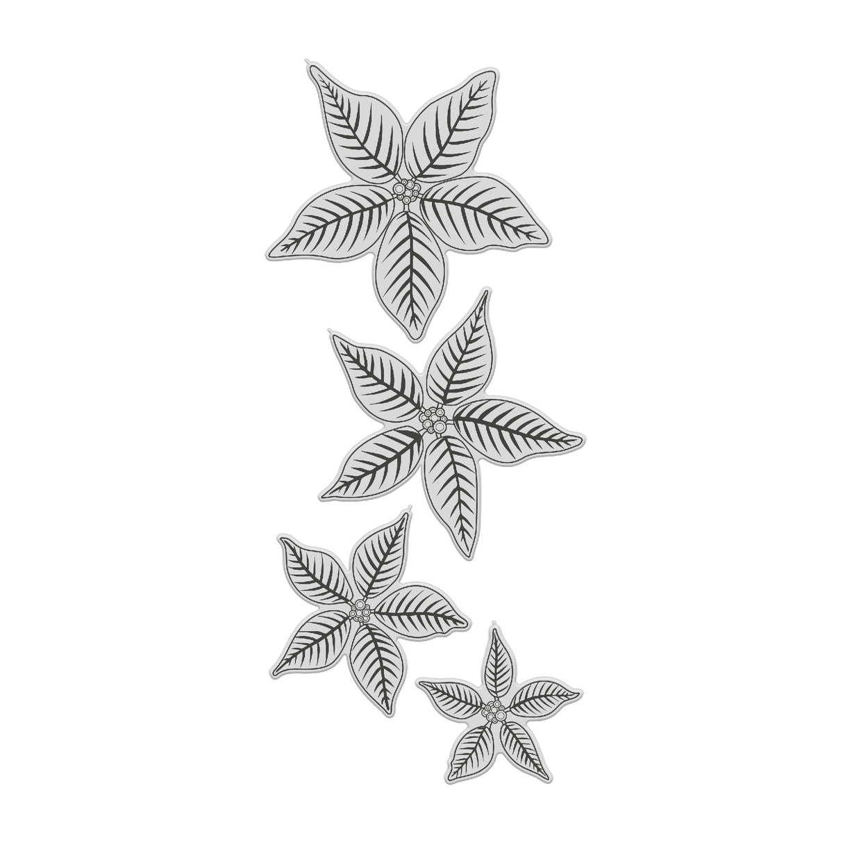 Chloes Creative Cards Die & Stamp Set - Christmas Poinsettia