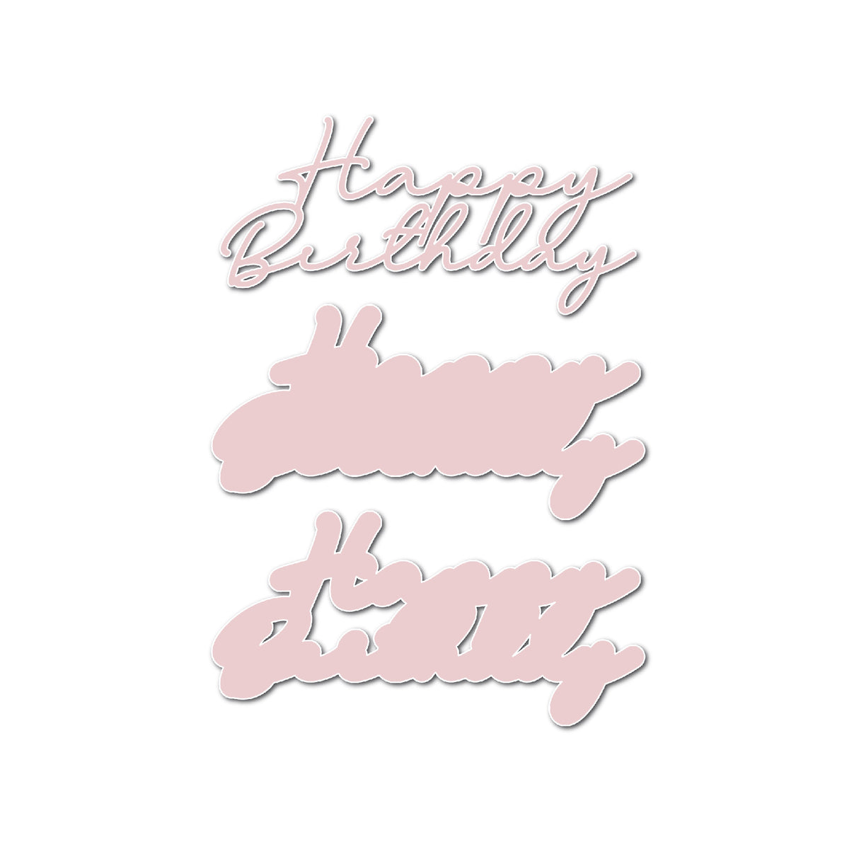 Chloes Creative Cards Die & Stamp Set - Filigree Happy Birthday