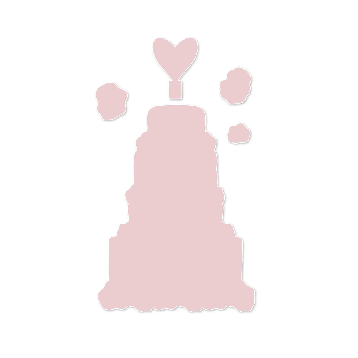 Chloes Creative Cards Die & Stamp Set - Wedding Cake