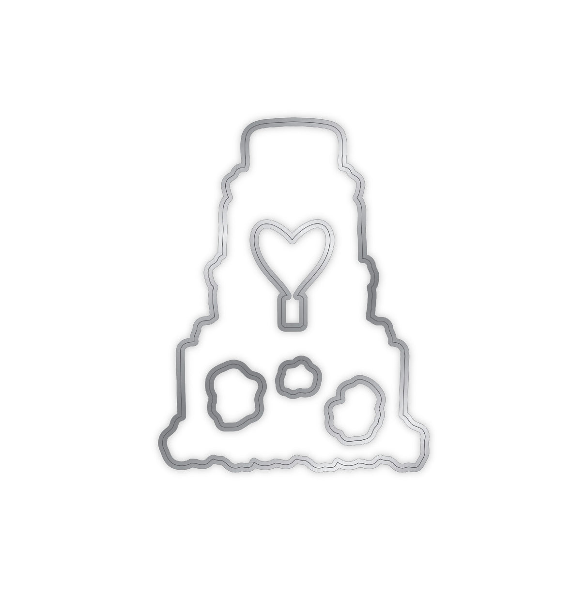 Chloes Creative Cards Die & Stamp Set - Wedding Cake