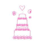 Chloes Creative Cards Die & Stamp Set - Wedding Cake