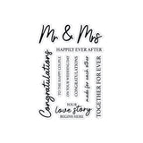 Chloes Creative Cards Die & Stamp Set - Wedding Sentiment Builder