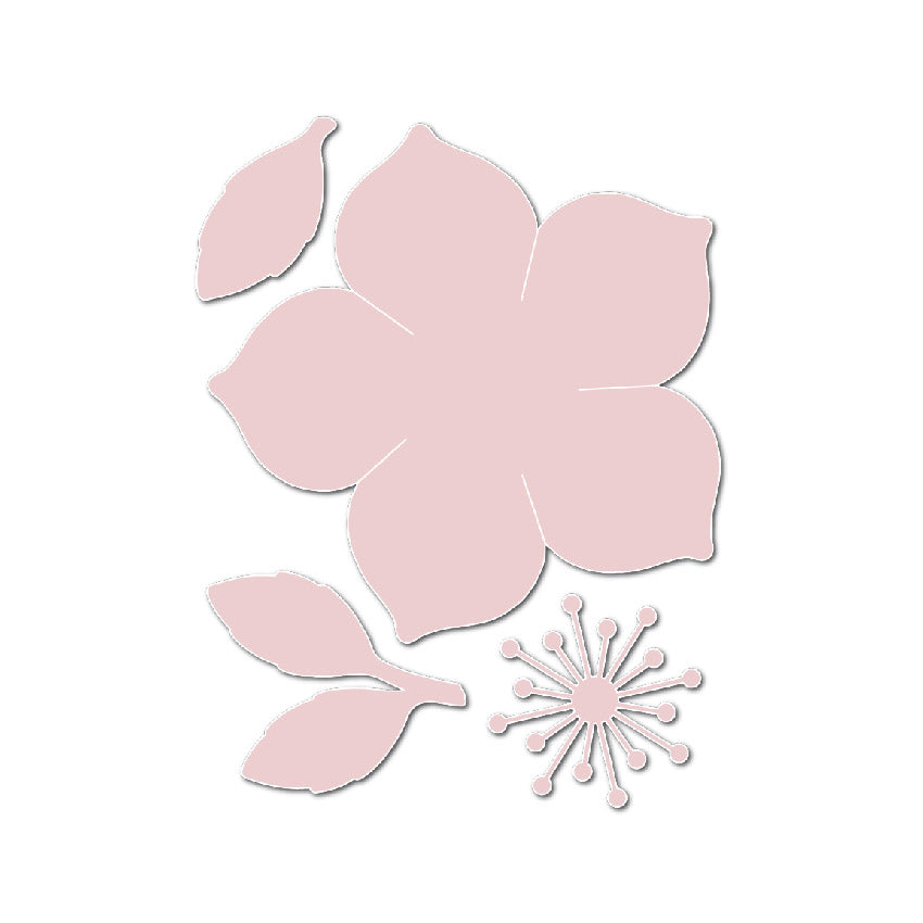 Chloes Creative Cards Die & Stamp Set - Grande Christmas Rose