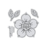 Chloes Creative Cards Die & Stamp Set - Grande Christmas Rose