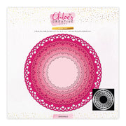 Chloes Creative Cards Metal Die Set - 8x8 Lacy Circles