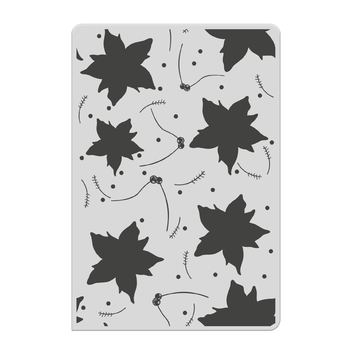 Chloes Creative Cards Photopolymer Stamp Set (A6) - Layered Poinsettia Background