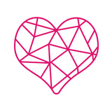 Chloes Creative Cards Metal Die Set - Geometric Heart