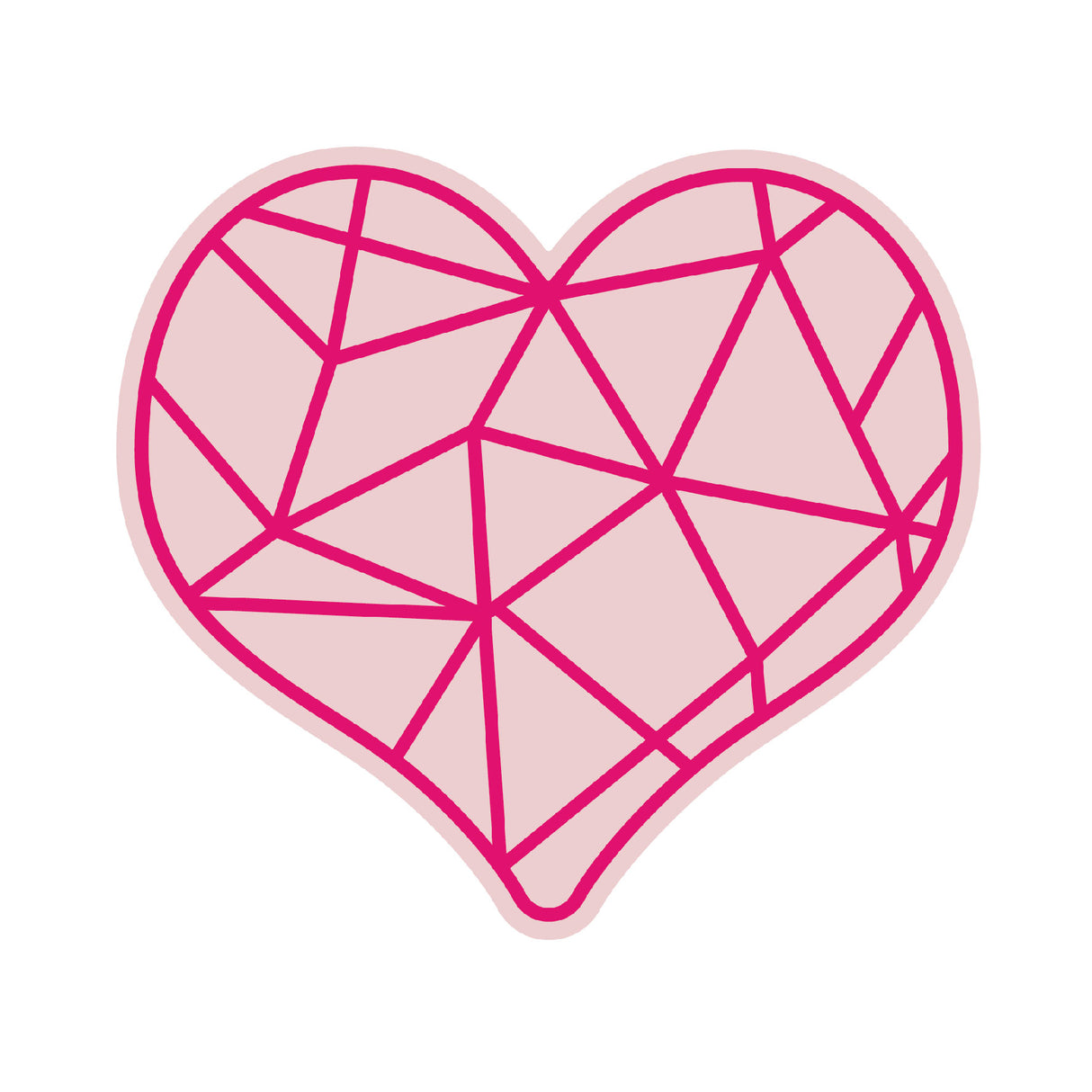 Chloes Creative Cards Metal Die Set - Geometric Heart