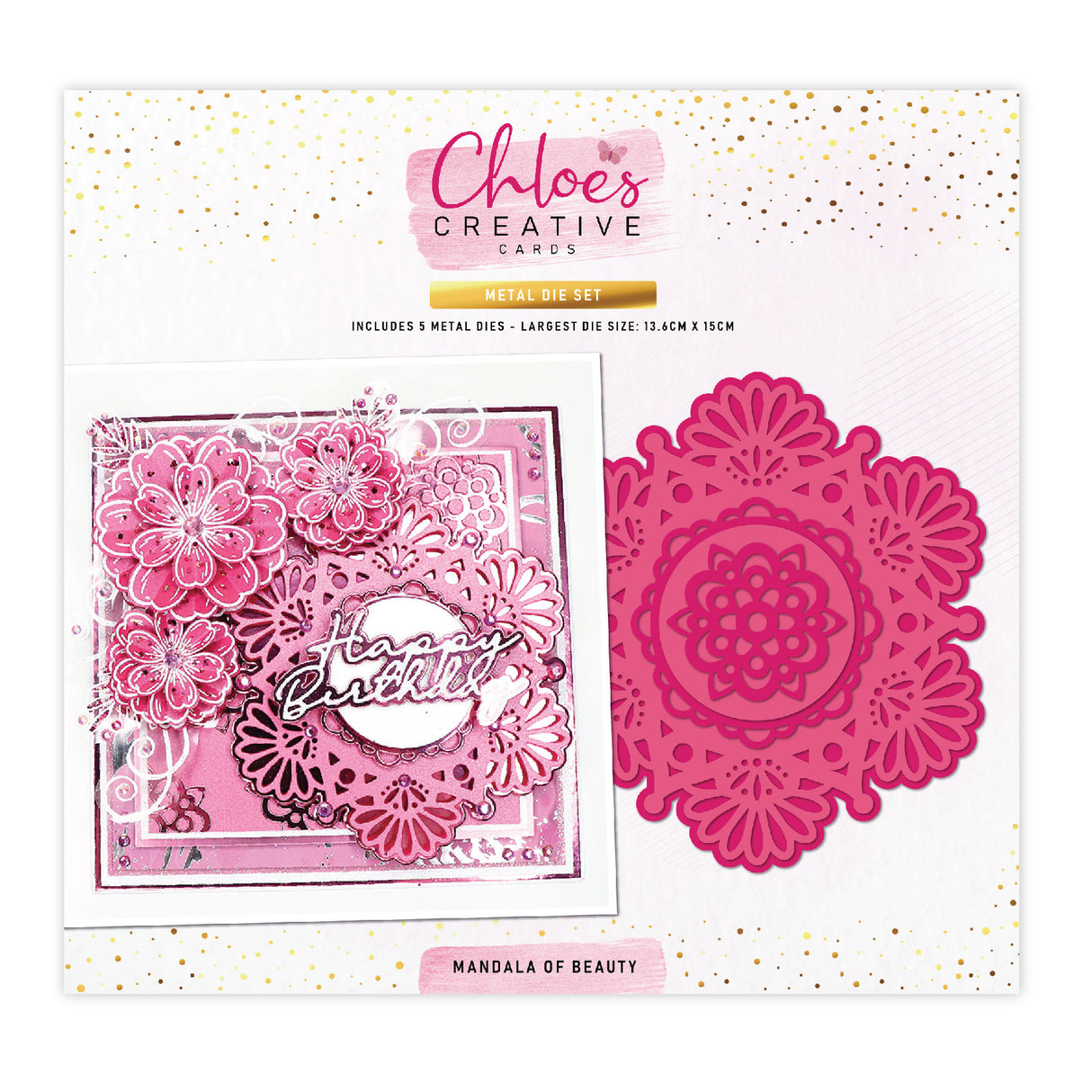 Chloes Creative Cards Metal Die Set – Mandala of Beauty