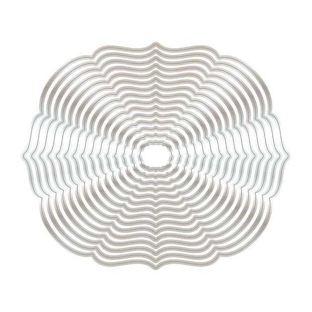 Chloes Creative Cards Metal Die Set - 8 x 8 Fancy Ovals