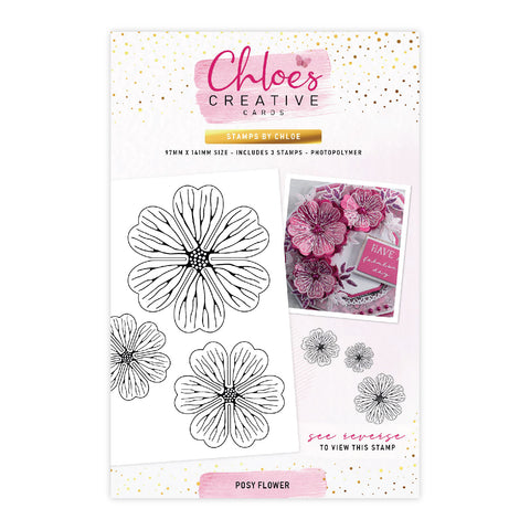 Chloes Creative Cards Posy Flower A6 Clear Stamp