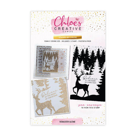 Chloes Creative Cards Photopolymer Stamp Set (A6) - Reindeer Scene