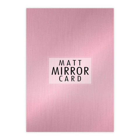 Chloes Creative Cards A4 Matt Mirror Card - Rose Quartz