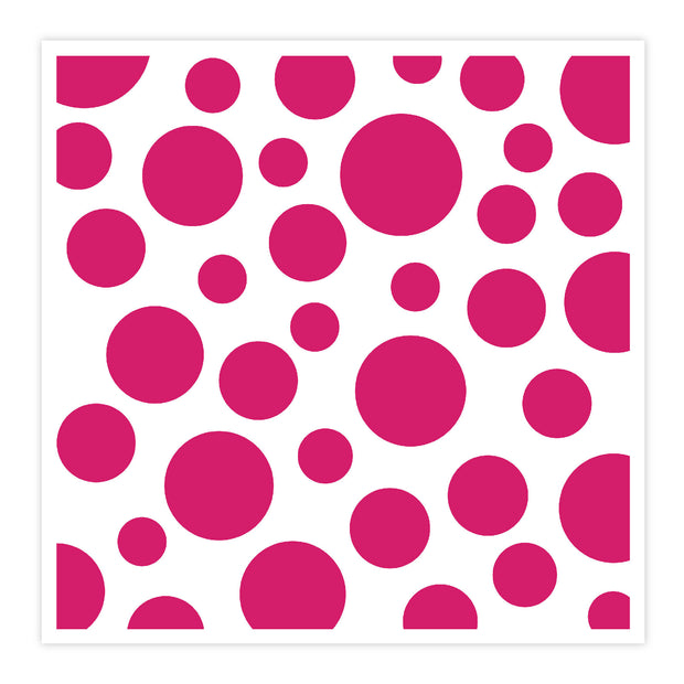 Chloes Creative Cards Stencil (8 x 8) - Sparkling Spots & Dots