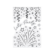 Chloes Creative Cards Photopolymer Stamp Set (A6) - Streamer Background