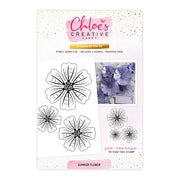 Chloes Creative Cards Summer Flower A6 Clear Stamp