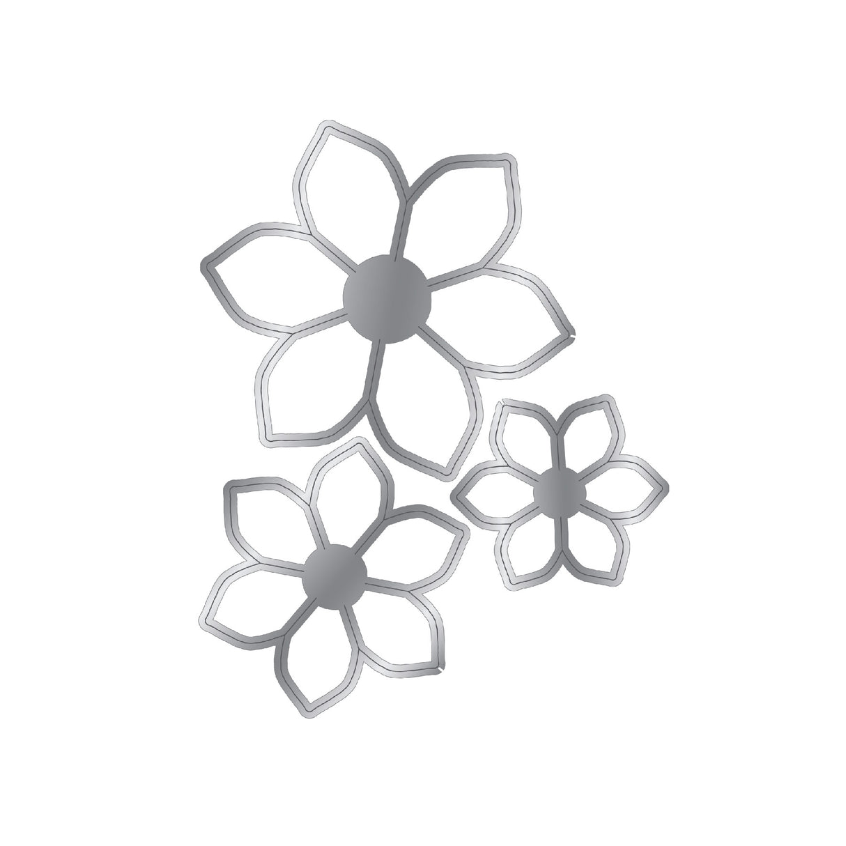 Chloes Creative Cards Die & Stamp Set – Summer Flower Trio