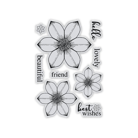 Chloe’s Creative Cards Die & Stamp Set – Summer Flower Trio