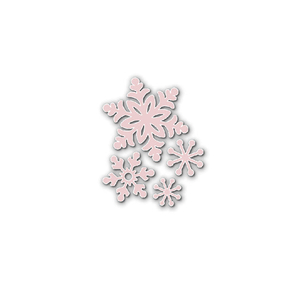 Chloes Creative Cards Die & Stamp Set - Swirly Snowflake Flurry