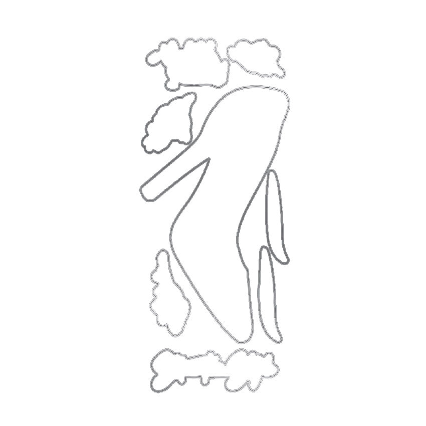 Ensemble de matrices et tampons Chloes Creative Cards - Swirly Stiletto