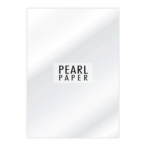 Chloes Luxury Pearl Paper 10 Sheets Crystal White