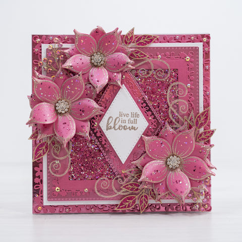 Chloes Creative Cards Metal Die Set – Floral Lace Diamond
