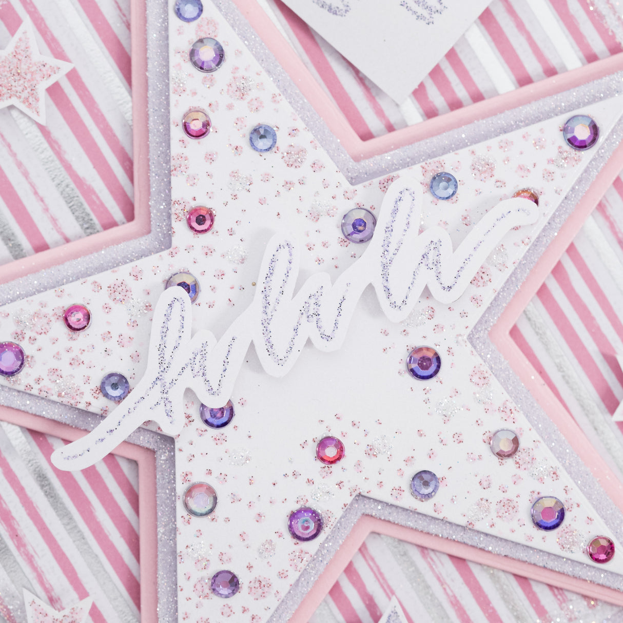Chloes Creative Cards Photopolymer Stamp Set (Square) - Confetti Star