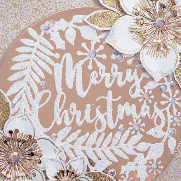 Chloes Creative Cards Metal Die Set - Merry Christmas Circle
