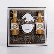 Chloes Creative Cards Die & Stamp Set - Beer Bottle Border