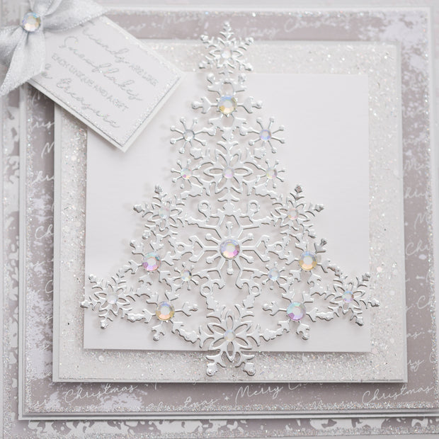 Chloes Creative Cards Metal Die Snowflake Tree