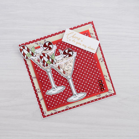 Chloes Creative Cards Die & Stamp Set - Christmas Cocktail
